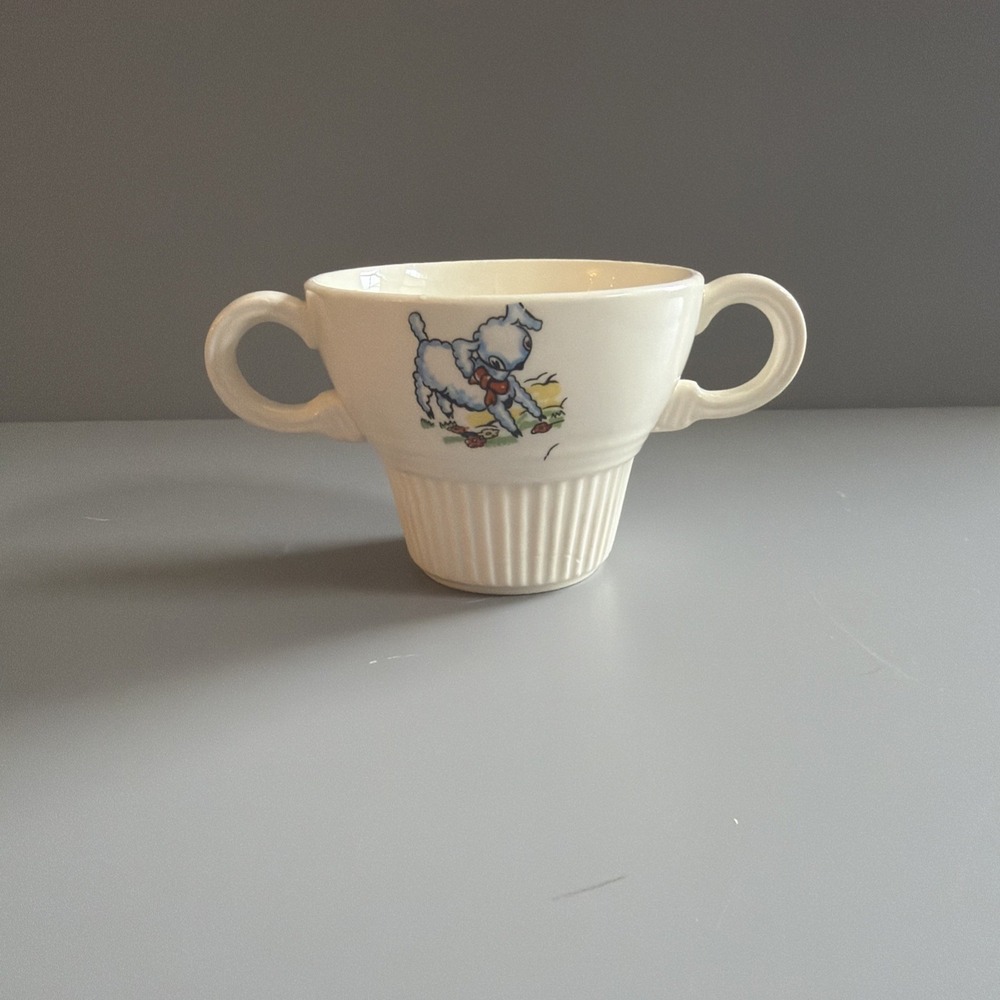 Victory by Salem China Co. "Mary Had a Little Lamb" Tea Set Sugar Bowl